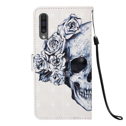 Funda de calavera y huesos cruzados para Samsung Galaxy A50 Funda de calavera y huesos cruzados para Samsung Galaxy A50