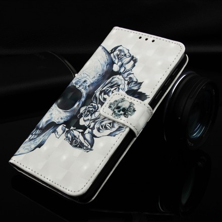 Funda de calavera y huesos cruzados para Samsung Galaxy A50 Funda de calavera y huesos cruzados para Samsung Galaxy A50