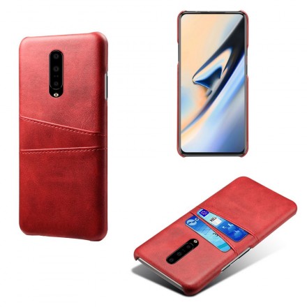 Funda de tarjeta para OnePlus 7 efecto cuero