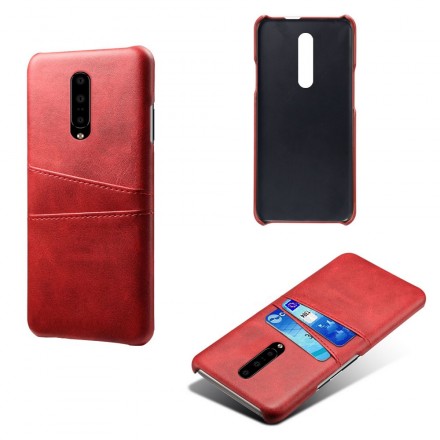Funda de tarjeta para OnePlus 7 efecto cuero