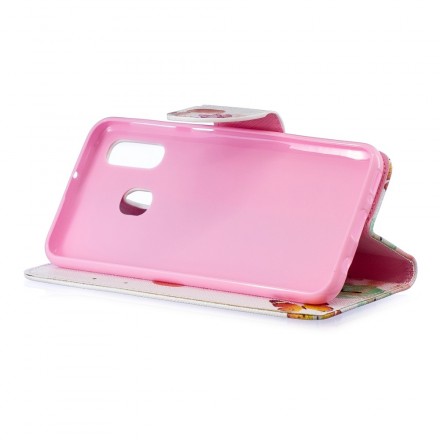 Funda Samsung Galaxy A40 Mariposas y flores pintadas Funda Samsung Galaxy A40 Mariposas y flores pintadas