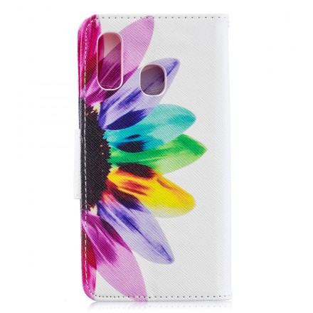Funda de flor de acuarela para Samsung Galaxy A40