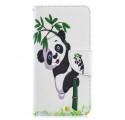 Funda Samsung Galaxy A40 Panda On Bamboo