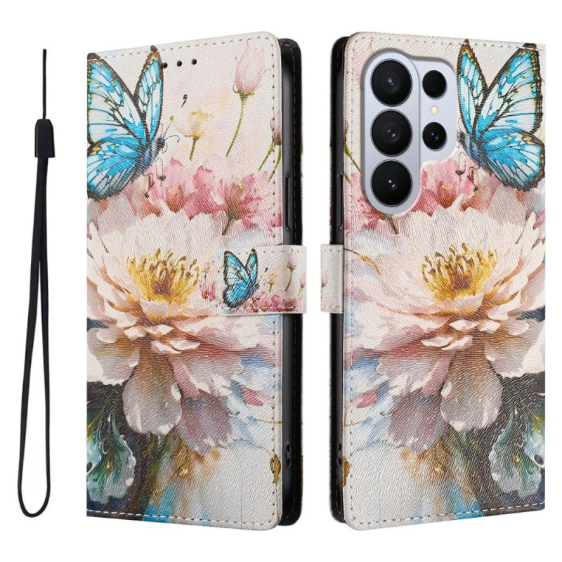 Funda Samsung Galaxy S26 Ultra Peonía y Mariposa