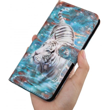 Funda Samsung Galaxy A40 Tigre en el agua