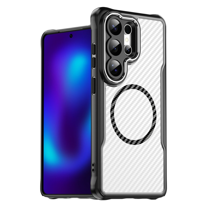 Funda Samsung Galaxy S26 Ultra MagSafe Hybrid Protección Fibra Carbono Textura