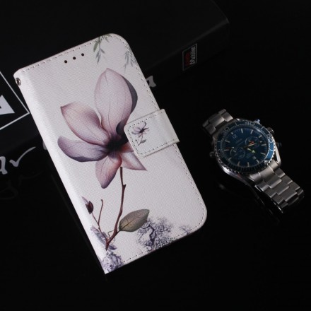Samsung Galaxy A40 Funda Floral Rosa Viejo