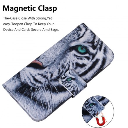 Funda Samsung Galaxy A40 con cara de tigre