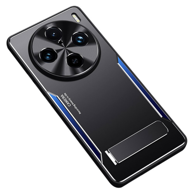 Vivo X100 Pro Funda Efecto Metal con Soporte
