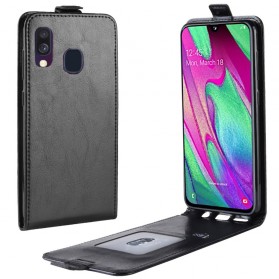 Funda plegable efecto piel para Samsung Galaxy A40
