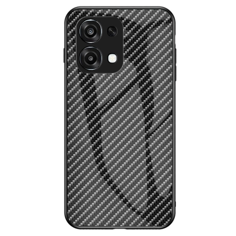 Oppo A6 Pro 5G / 4G Funda de cristal templado de fibra de carbono
