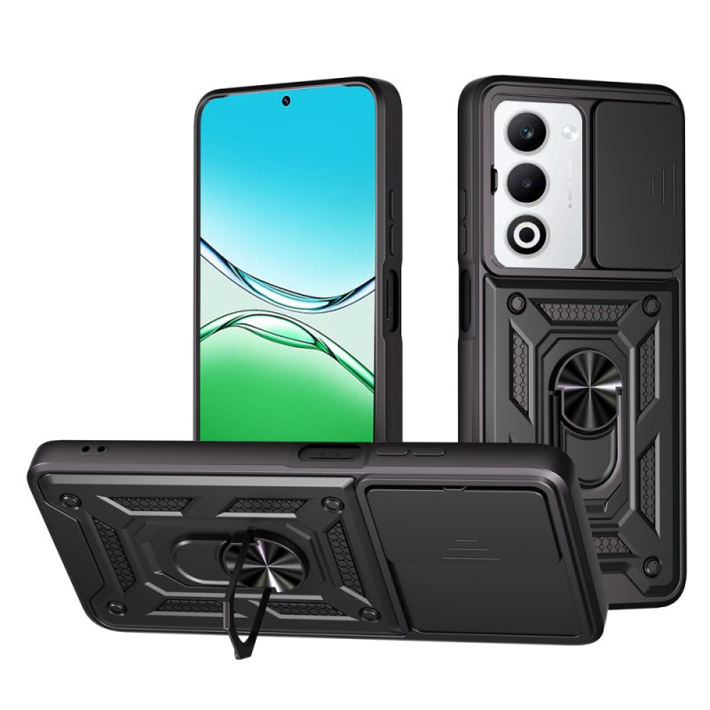 Funda Oppo A5 5G Soporte Giratorio y Tapa Cámara Deslizante