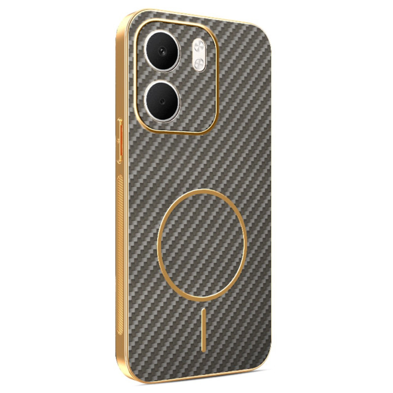 Oppo A5X 5G Funda de fibra de carbono texturizada