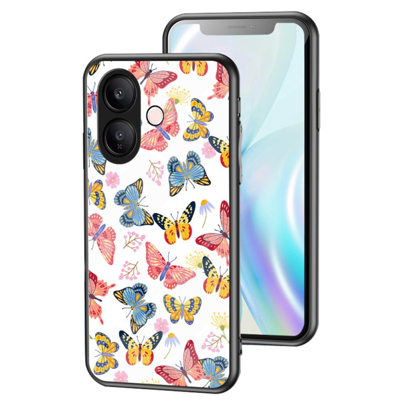 Vivo V60 Lite Funda Cristal Templado Mariposas