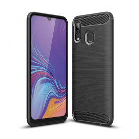 Funda de fibra de carbono cepillada para Samsung Galaxy A40