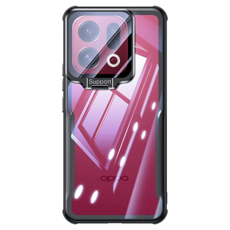 Oppo Find X9 5G Funda Transparente con Soporte Integrado y Protección de Cámara
