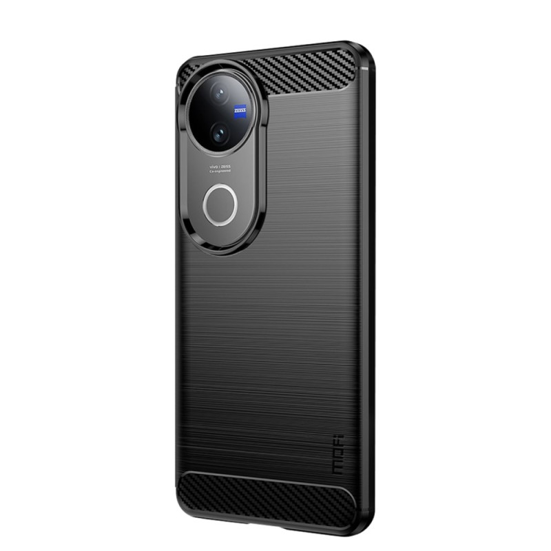 Vivo V50 5G Funda de fibra de carbono cepillada