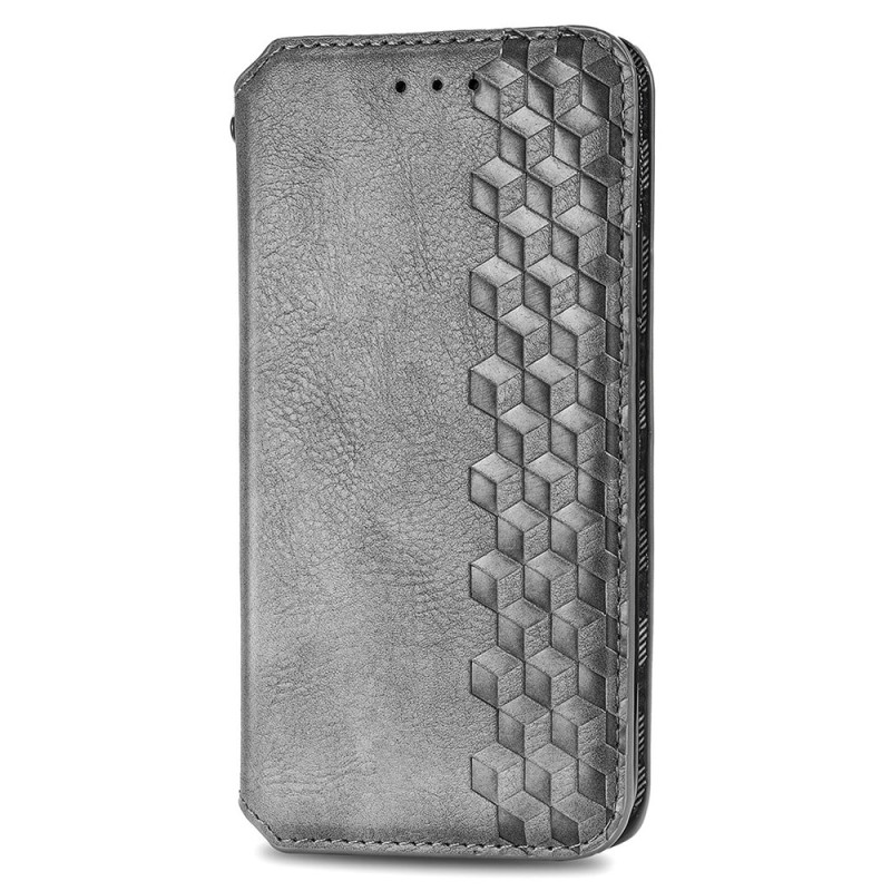 Flip Cover Vivo V40 5G Efecto Gamuza Patrón Diamante