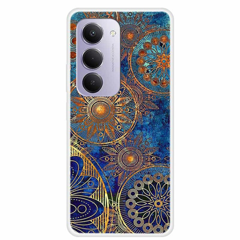 Xiaomi Redmi 15 4G Funda Flores Doradas