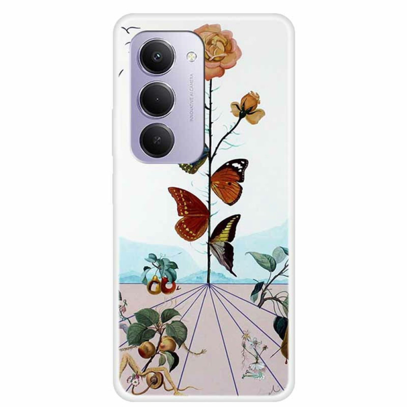 Xiaomi Redmi 15 4G Funda Mariposas y Flores