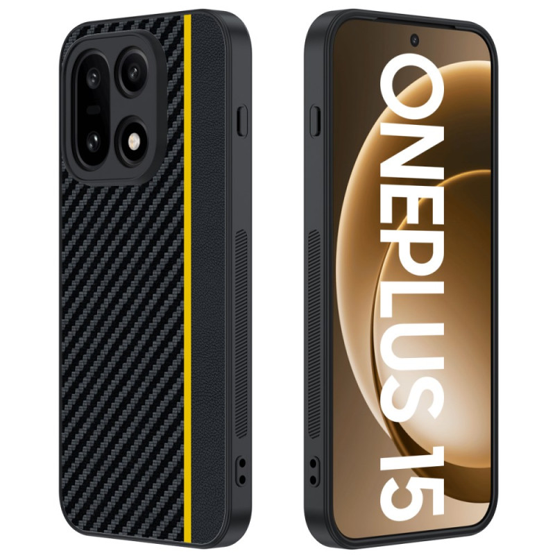 Funda OnePlus 15 con textura de fibra de carbono