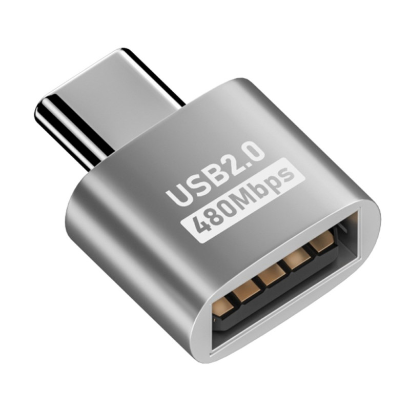 Adaptador de USB-C macho a USB 2.0 hembra para MacBook