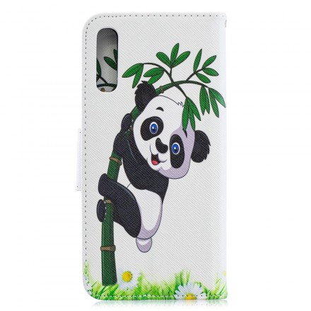 Funda para el Samsung Galaxy A70 Panda en Bambú