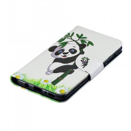 Funda Samsung Galaxy A70 Panda On Bamboo