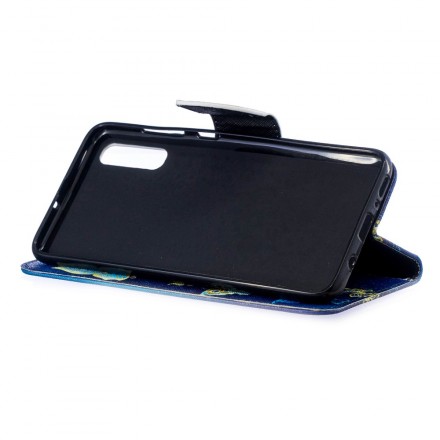 Funda de mariposa dorada para Samsung Galaxy A70 Funda de mariposa dorada para Samsung Galaxy A70