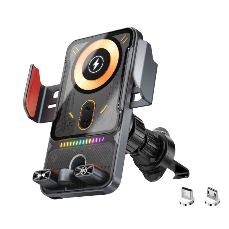Soporte magnético para coche 15W Giratorio 360