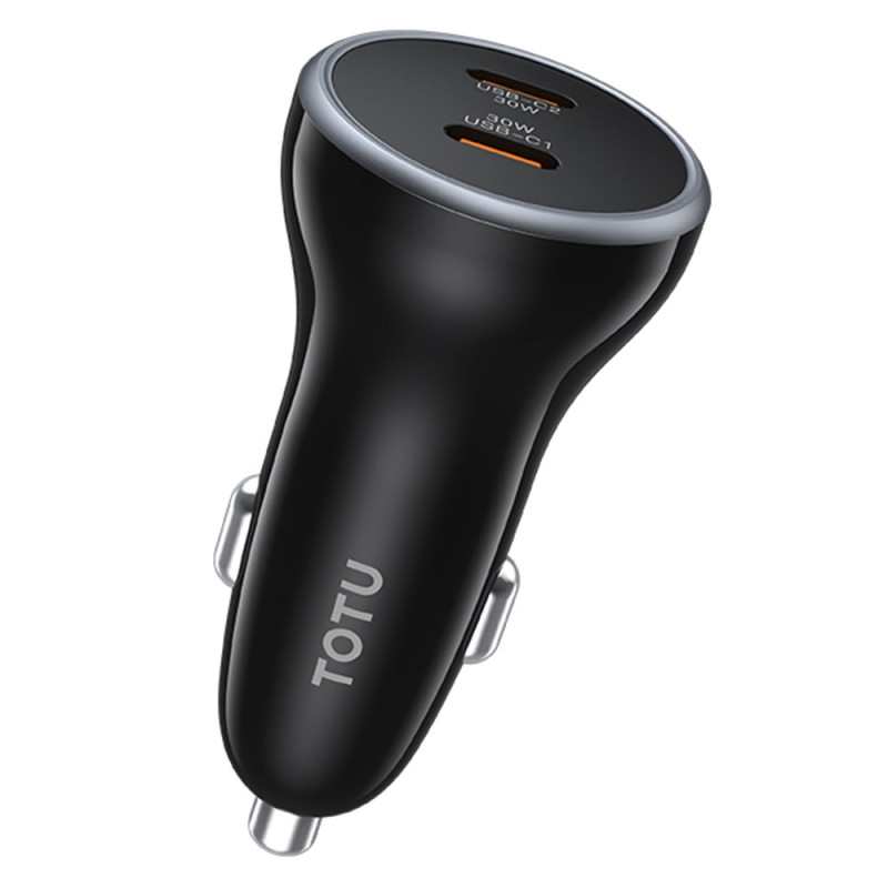 Cargador rápido para coche TOTU 60W Dual USB-C