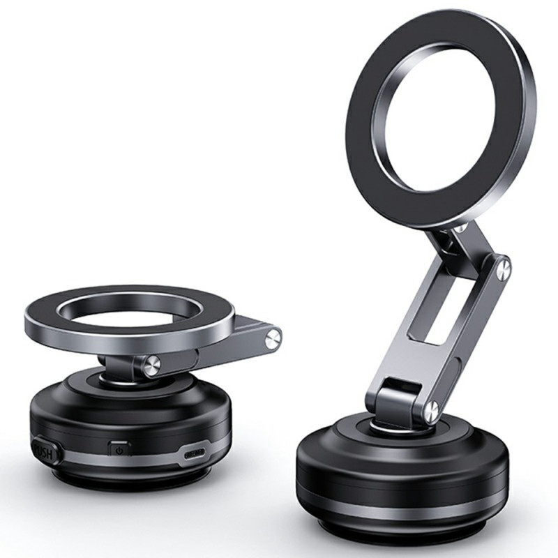 Soporte magnético para coche con ventosa y brazo plegable