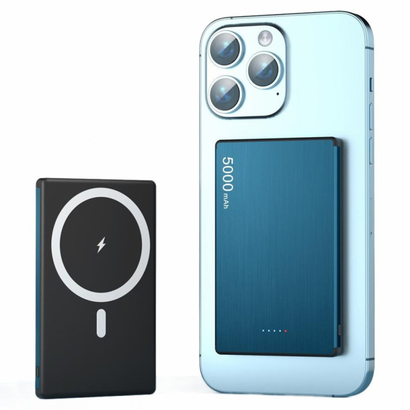FLOVEME 5000mAh PD 20W Batería externa magnética inalámbrica ultrafina