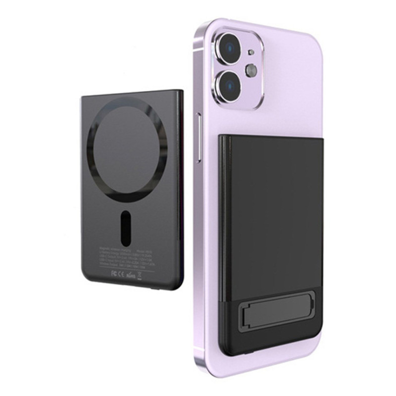 Batería externa magnética de 15W con soporte - 5000mAh