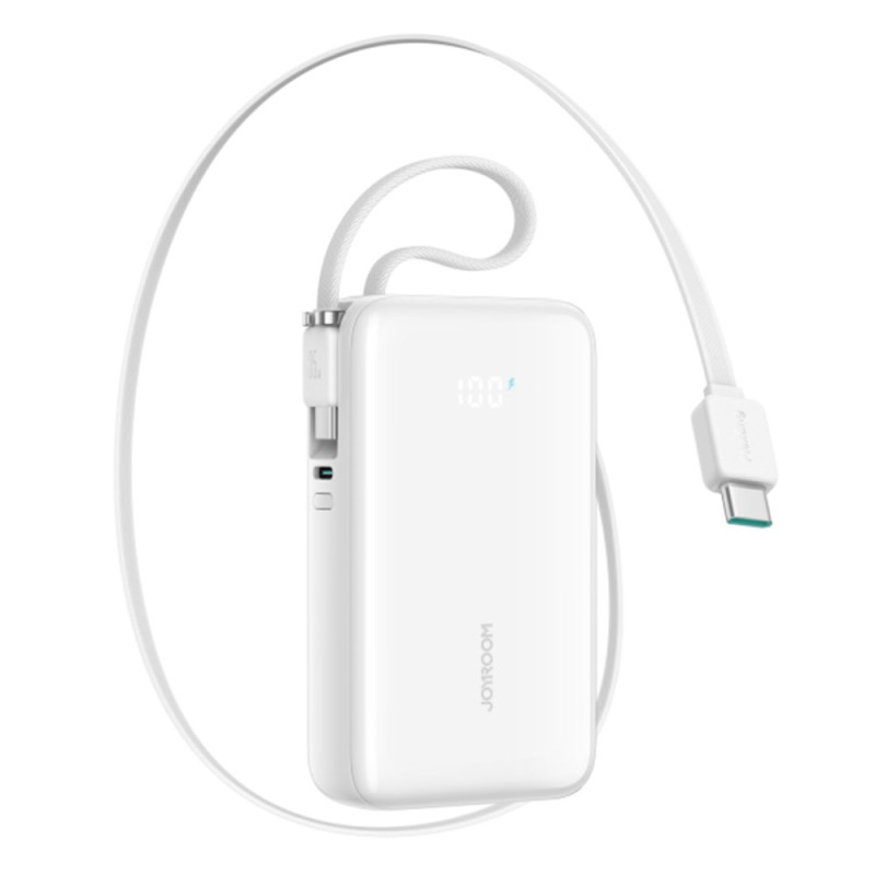 Batería externa 10000mAh 35W Doble cable USB-C retráctil JOYROOM