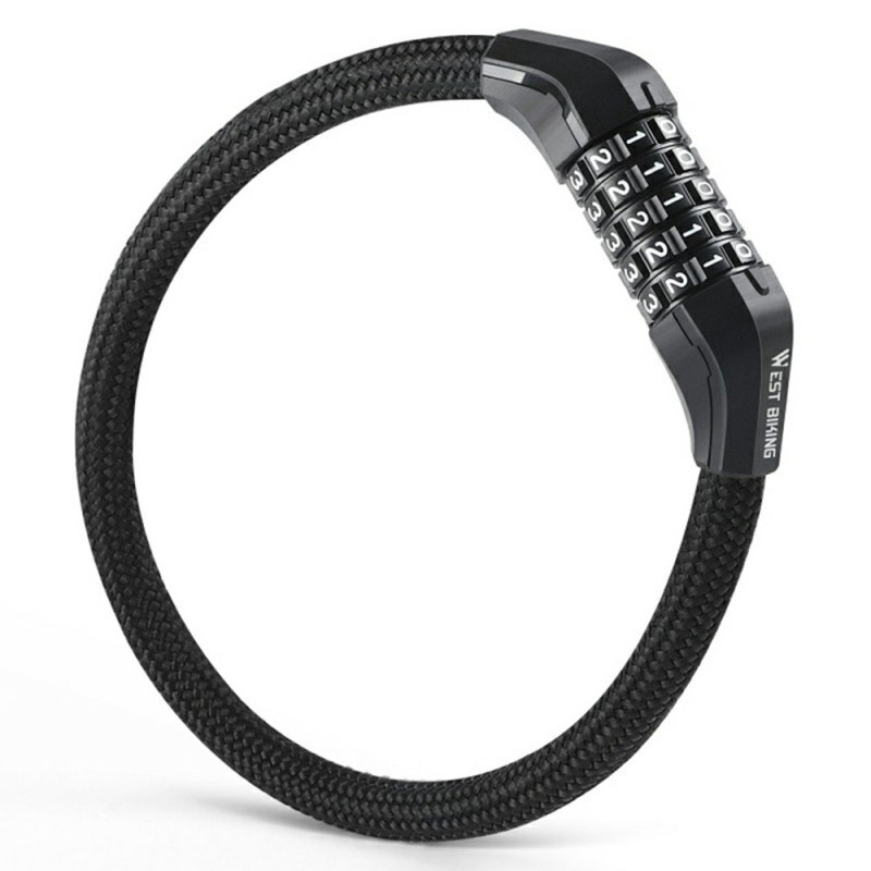 Candado de combinación de 5 dígitos WEST BIKING para bicicletas y bicicletas eléctricas