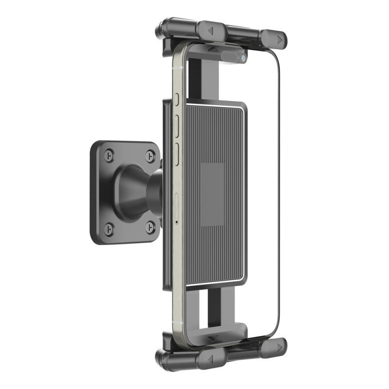 Soporte de pared universal giratorio 360° para teléfonos y tabletas de 4,7 a 15 pulgadas