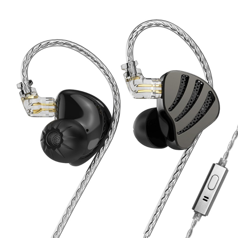 Bonitos auriculares intrauditivos ND HiFi con interfaz de 2 patillas de 0,75 mm y micrófono ND