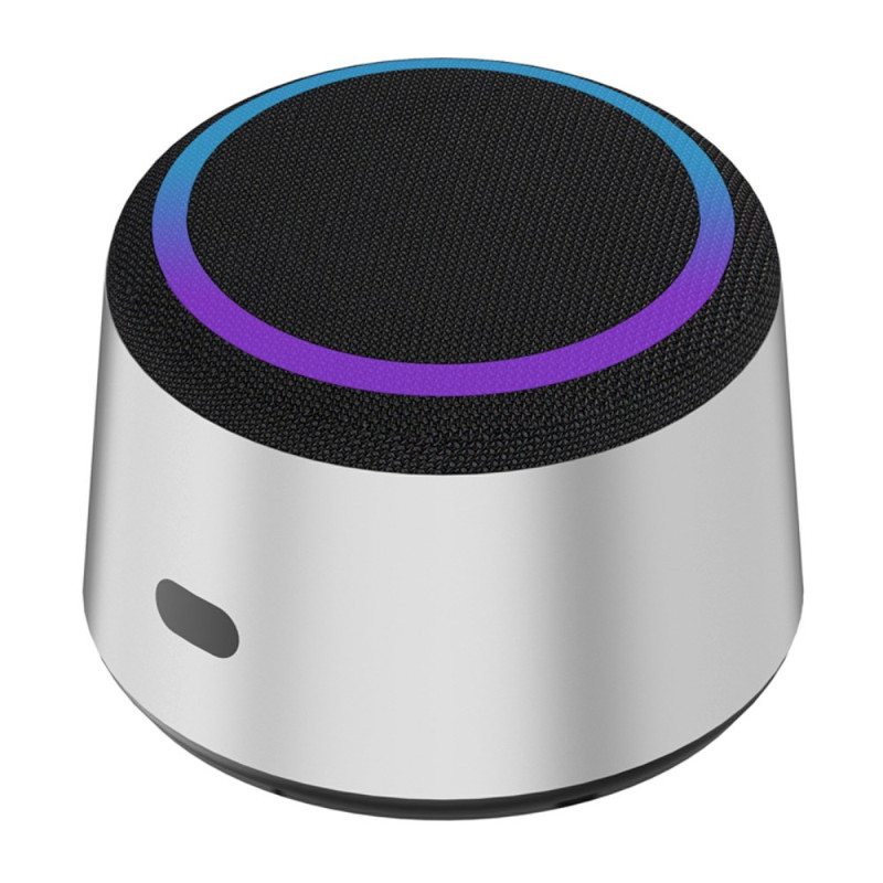 TWS Altavoz Bluetooth con luz RGB y estación de carga inalámbrica de 15 W