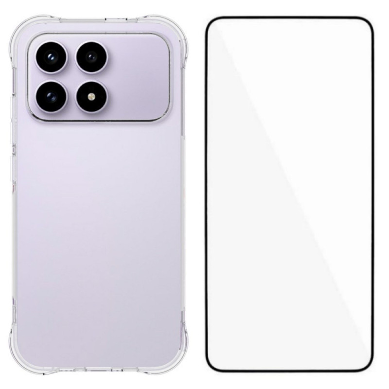 Poco F8 Pro Funda Transparente Reforzada con Protector de Pantalla