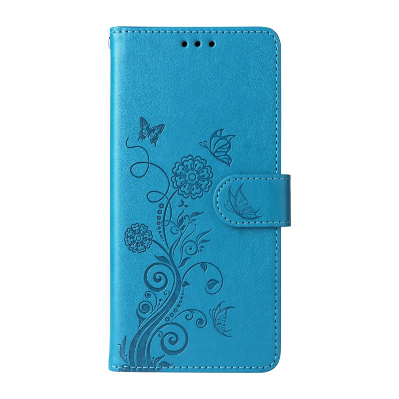 Funda Poco F8 Ultra Diseño Floral Mariposa