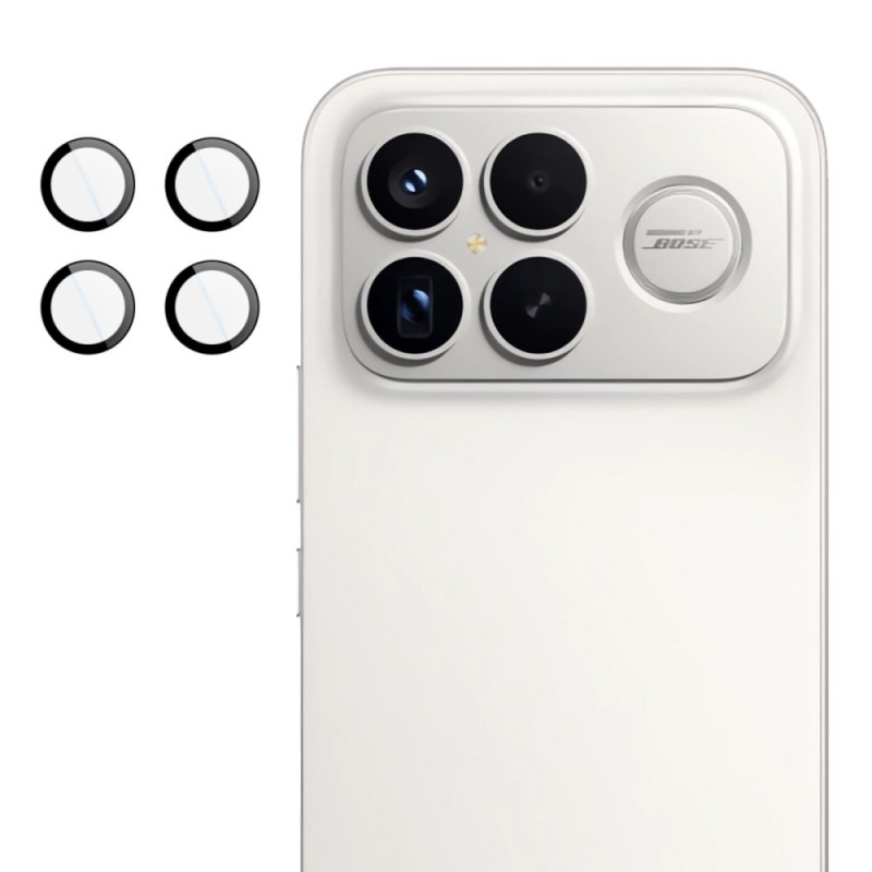 Lente protectora de cristal templado para Poco F8 Ultra (marco de posicionamiento automático)