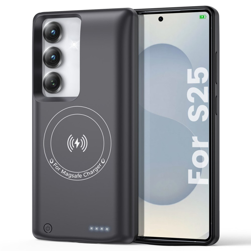 Funda
 de batería externa 10000mAh para Samsung Galaxy S25 / S24 con fijación magnética
