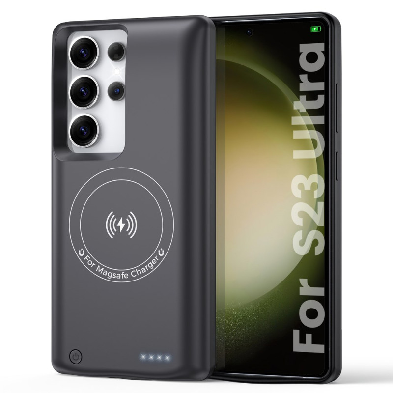 Funda de batería de 10000mAh para Samsung S23 Ultra / S22 Ultra Cargador con montaje magnético