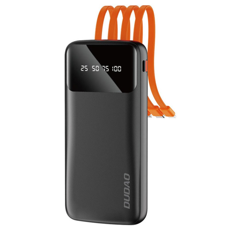Batería externa DUDAO 10000mAh con 4 cables integrados