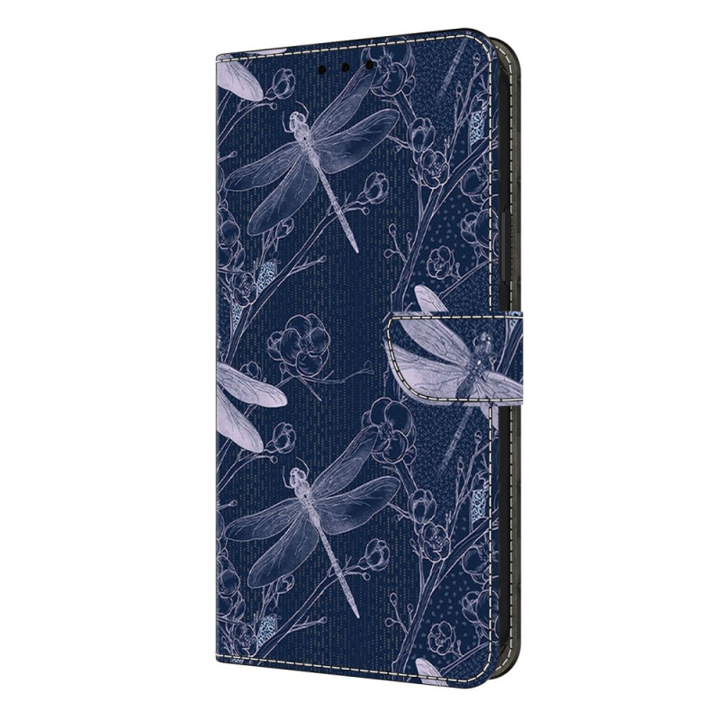 Funda Samsung Galaxy S26 Plus Libélulas sobre fondo azul
