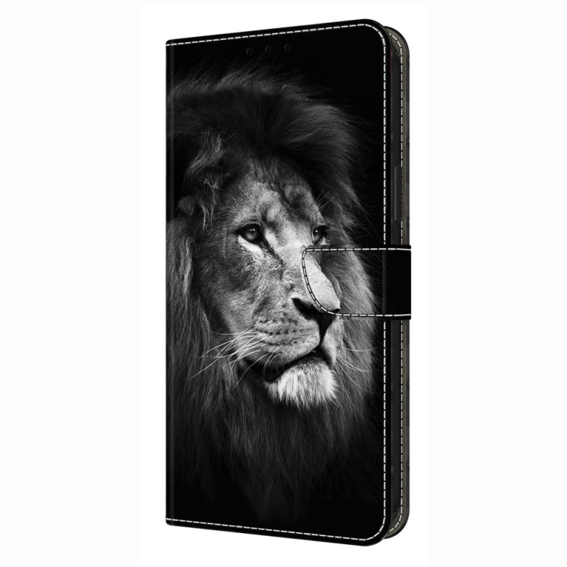 Funda Samsung Galaxy S26 Plus 5G Lion en blanco y negro