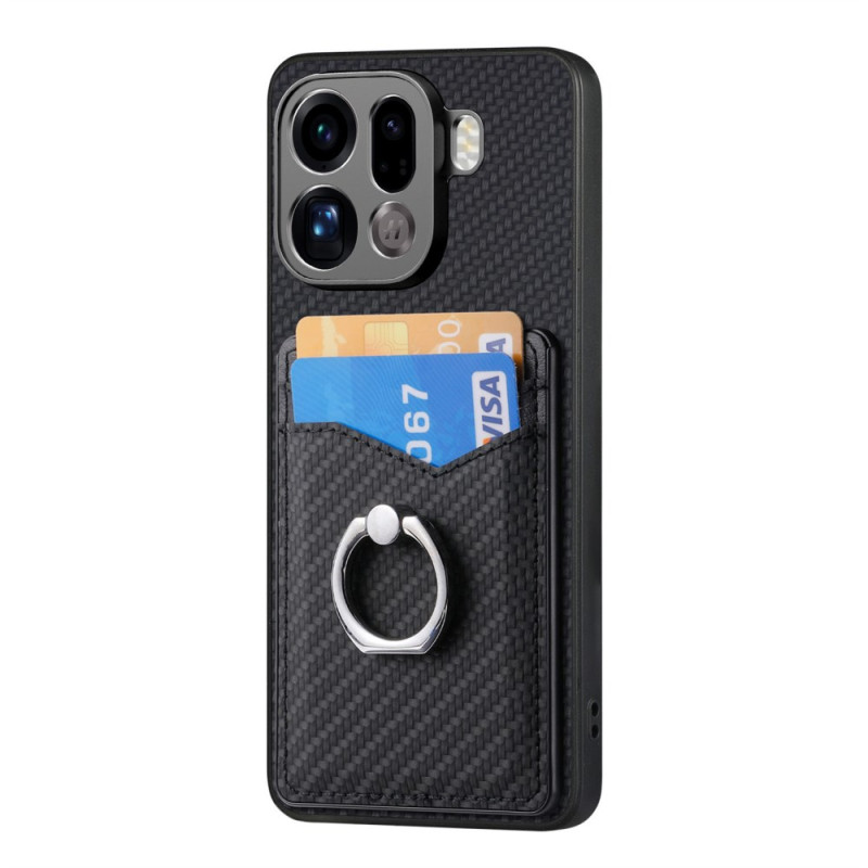 Oppo Find X9 Pro Funda Soporte Anillo y Tarjetero