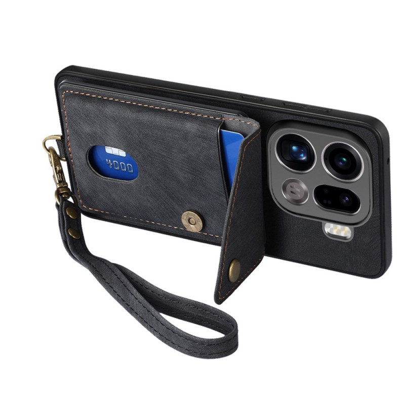 Funda Oppo Find X9 Pro 5G Soporte para tarjeta y cordón