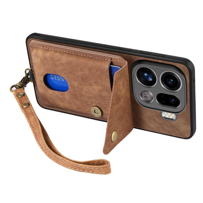 Funda Oppo Find X9 Pro 5G Soporte para tarjeta y cordón